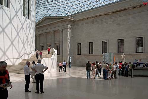 Londyn. British Museum, dziedziniec Great Court.